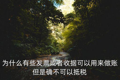 為什么有些發(fā)票或者收據(jù)可以用來做賬但是確不可以抵稅