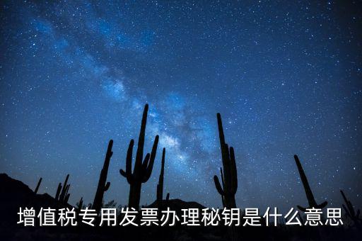 稅務密鑰是什么意思，增值稅專用發(fā)票辦理秘鑰是什么意思