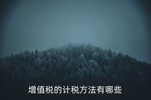 什么是計稅方式，增值稅的計稅方法有哪些