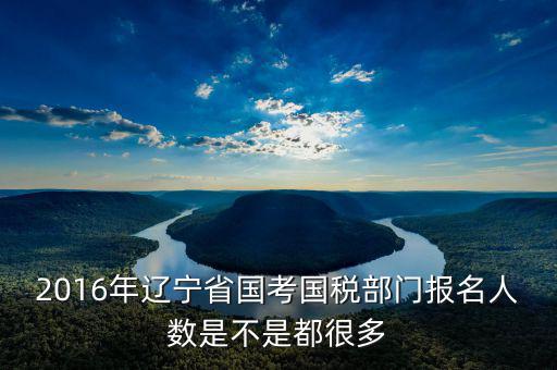 2016年遼寧省國(guó)考國(guó)稅部門(mén)報(bào)名人數(shù)是不是都很多