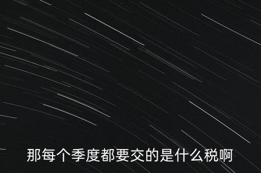 季度報什么稅，一般納稅人商業(yè)企業(yè)查賬征收月度季度分別要申報哪些稅種