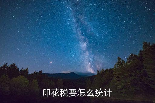 印花稅要怎么統(tǒng)計