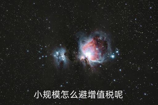 小規(guī)模怎么避增值稅呢