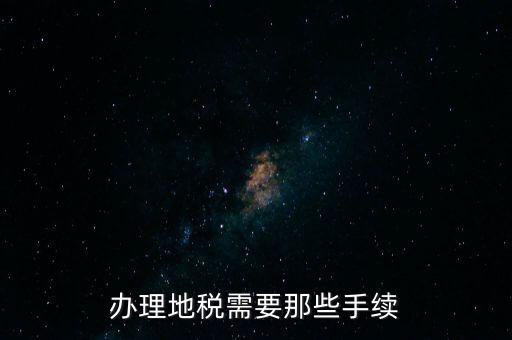 辦理地稅需要那些手續(xù)