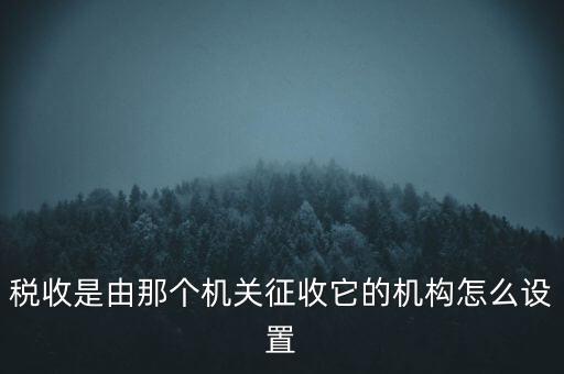 稅收是由那個(gè)機(jī)關(guān)征收它的機(jī)構(gòu)怎么設(shè)置