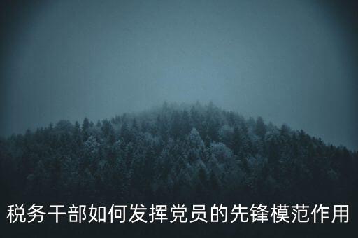 稅收征管改革黨員如何發(fā)揮作用，稅務(wù)干部如何發(fā)揮黨員的先鋒模范作用