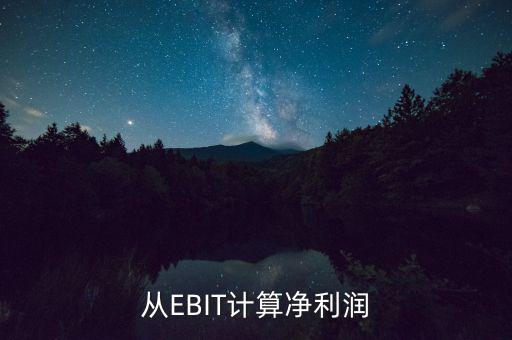 從EBIT計(jì)算凈利潤(rùn)