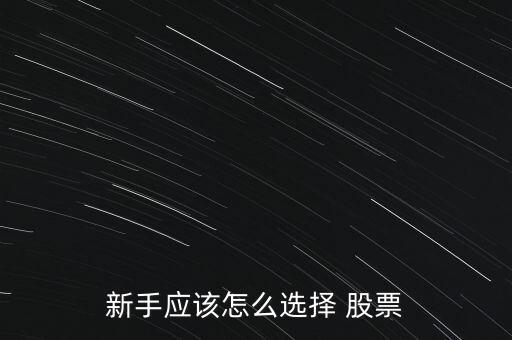 新手應(yīng)該怎么選擇 股票