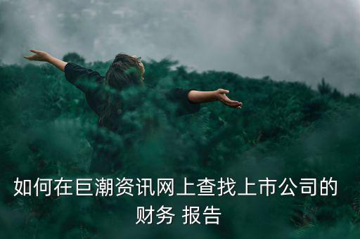 怎么找到藝龍旅行網(wǎng)的財(cái)務(wù)報(bào)告,點(diǎn)擊進(jìn)入巨潮資訊網(wǎng)即可瀏覽