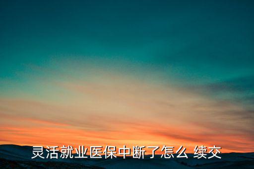 統(tǒng)籌怎么續(xù)交,連續(xù)中斷繳費(fèi)滿3個(gè)月后可恢復(fù)繳費(fèi)