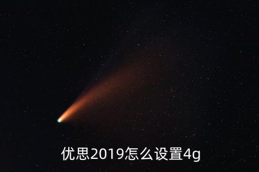  優(yōu)思2019怎么設(shè)置4g