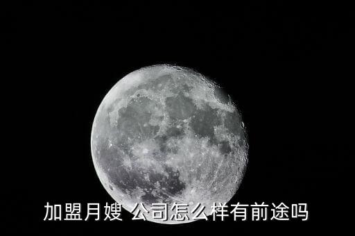 加盟月嫂 公司怎么樣有前途嗎