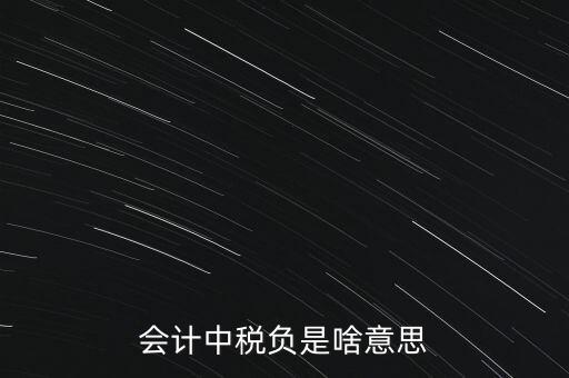 稅負(fù)是什么意思，會(huì)計(jì)中稅負(fù)是啥意思