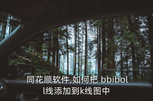  同花順軟件,如何把 bbiboll線添加到k線圖中