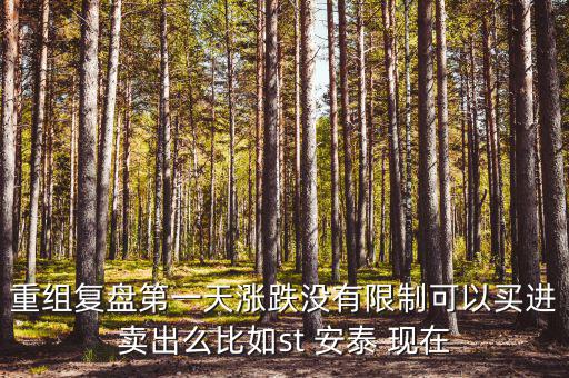 重組復盤第一天漲跌沒有限制可以買進賣出么比如st 安泰 現(xiàn)在