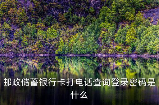 郵政儲(chǔ)蓄銀行卡打電話查詢(xún)登錄密碼是什么