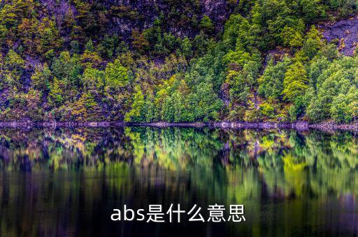 abs發(fā)行是什么意思，abs是什么意思