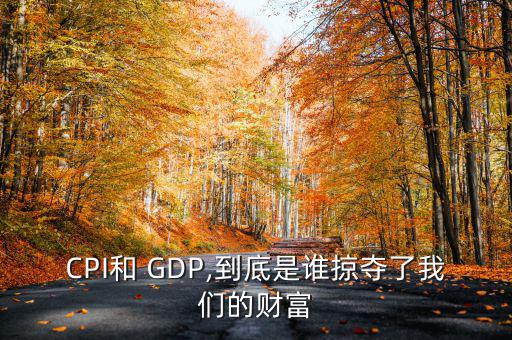 CPI和 GDP,到底是誰(shuí)掠奪了我們的財(cái)富