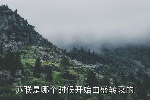 蘇聯(lián)是哪個(gè)時(shí)候開(kāi)始由盛轉(zhuǎn)衰的