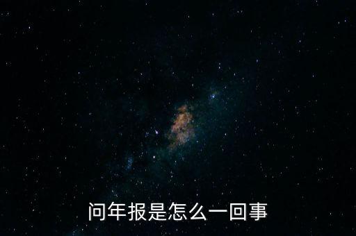 問年報是怎么一回事