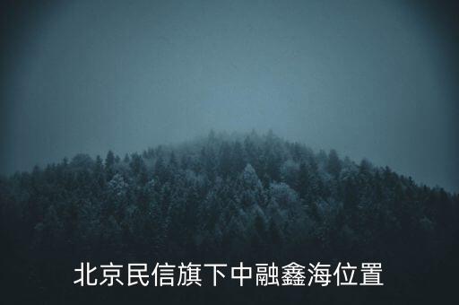 北京民信旗下中融鑫海位置