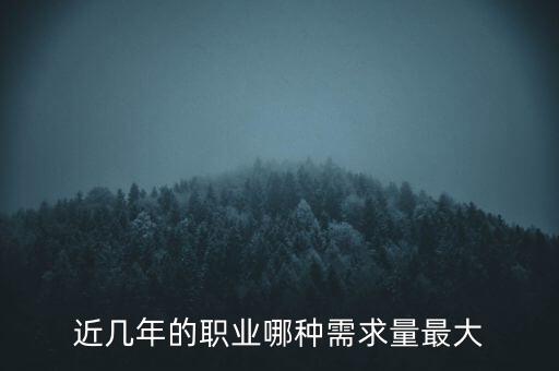 2016什么需求最大，目前什么職業(yè)需求量最大