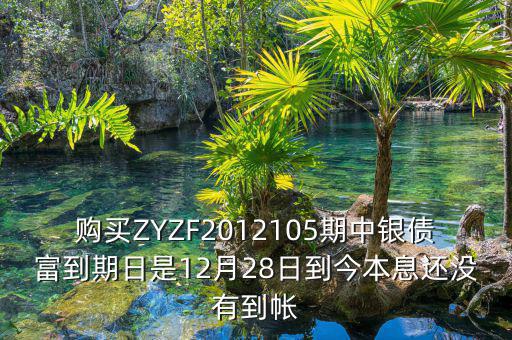 購(gòu)買(mǎi)ZYZF2012105期中銀債富到期日是12月28日到今本息還沒(méi)有到帳