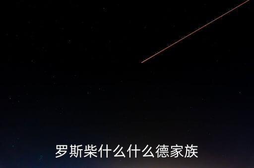 羅斯柴什么什么德家族