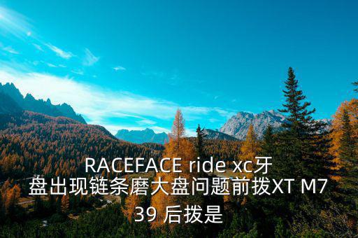 RACEFACE ride xc牙盤出現(xiàn)鏈條磨大盤問題前撥XT M739 后撥是