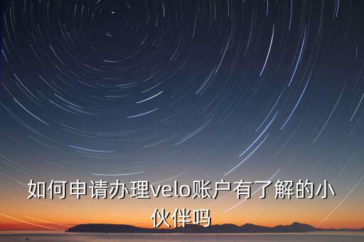 什么軟件洗錢快，如何申請(qǐng)辦理velo賬戶有了解的小伙伴嗎