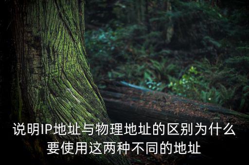 說明IP地址與物理地址的區(qū)別為什么要使用這兩種不同的地址