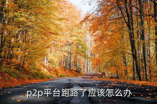  p2p平臺跑路了應(yīng)該怎么辦