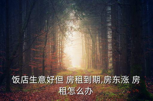 怎么樣應(yīng)付商鋪長(zhǎng)房租,年租合同即將簽訂租客可與房東協(xié)商續(xù)租