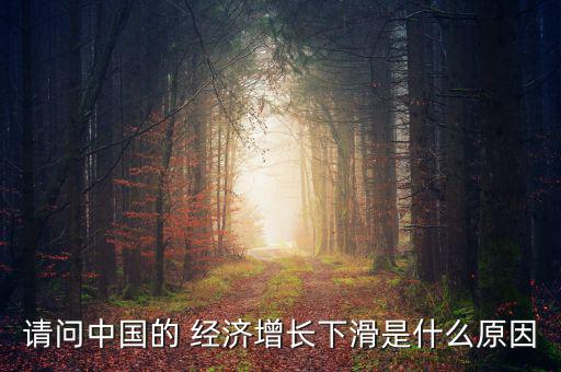 請(qǐng)問(wèn)中國(guó)的 經(jīng)濟(jì)增長(zhǎng)下滑是什么原因