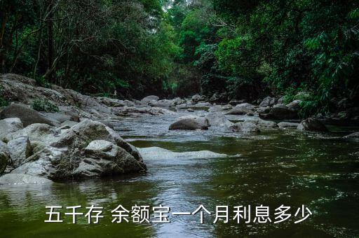 五千存 余額寶一個月利息多少