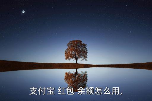 支付寶 紅包 余額怎么用,