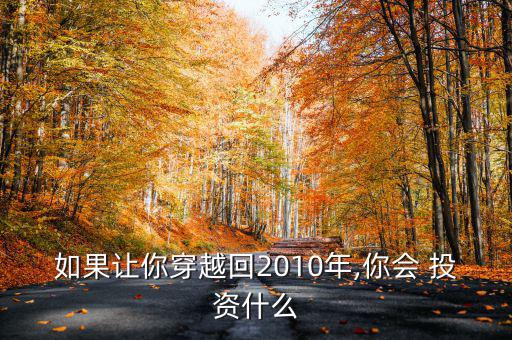 如果讓你穿越回2010年,你會 投資什么