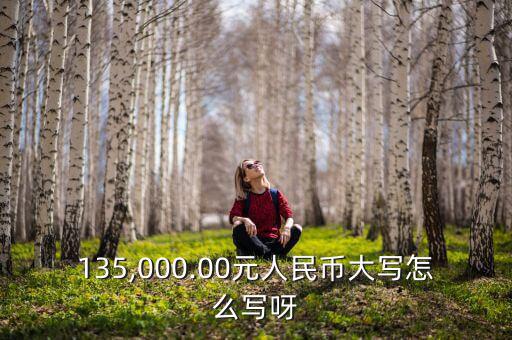 135,000.00元人民幣大寫怎么寫呀