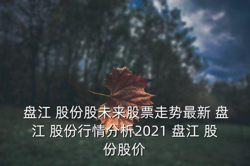  盤江 股份股未來股票走勢最新 盤江 股份行情分析2021 盤江 股份股價