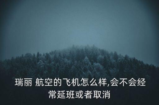  瑞麗 航空的飛機怎么樣,會不會經(jīng)常延班或者取消