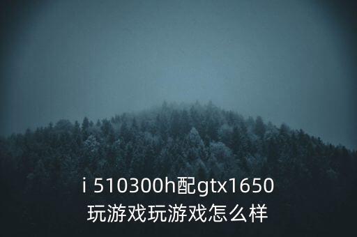 i 510300h配gtx1650玩游戲玩游戲怎么樣