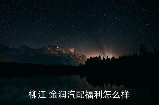 柳江 金潤汽配福利怎么樣