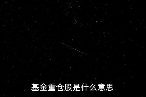 基金重倉(cāng)股是什么意思