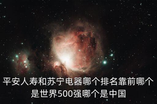 蘇寧電器什么時候進入世界500強，國美電器是不是世界五百強企業(yè)