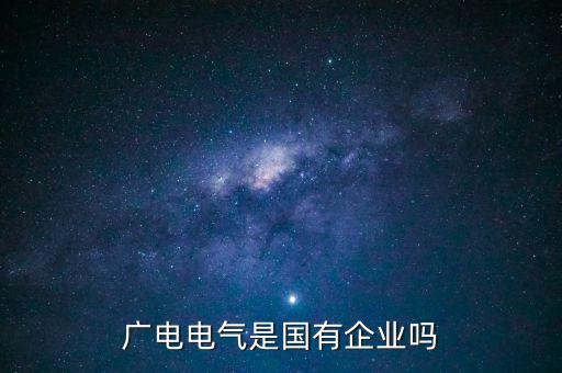 廣電電氣是國有企業(yè)嗎