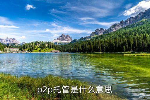 什么是p2p資金托管，p2p托管是什么意思