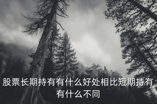 股票長期持有有什么好處相比短期持有有什么不同