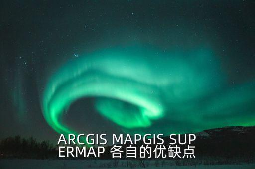 ARCGIS MAPGIS SUPERMAP 各自的優(yōu)缺點