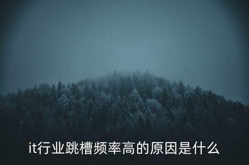 為什么谷歌跳槽率，it行業(yè)跳槽頻率高的原因是什么