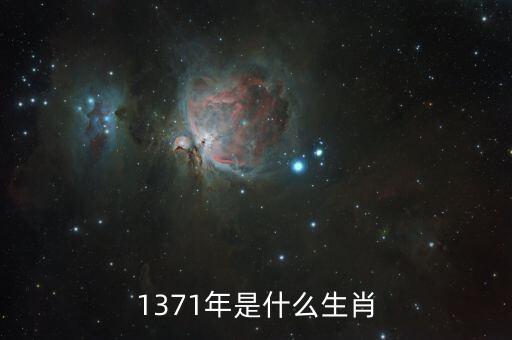 1371年是什么生肖